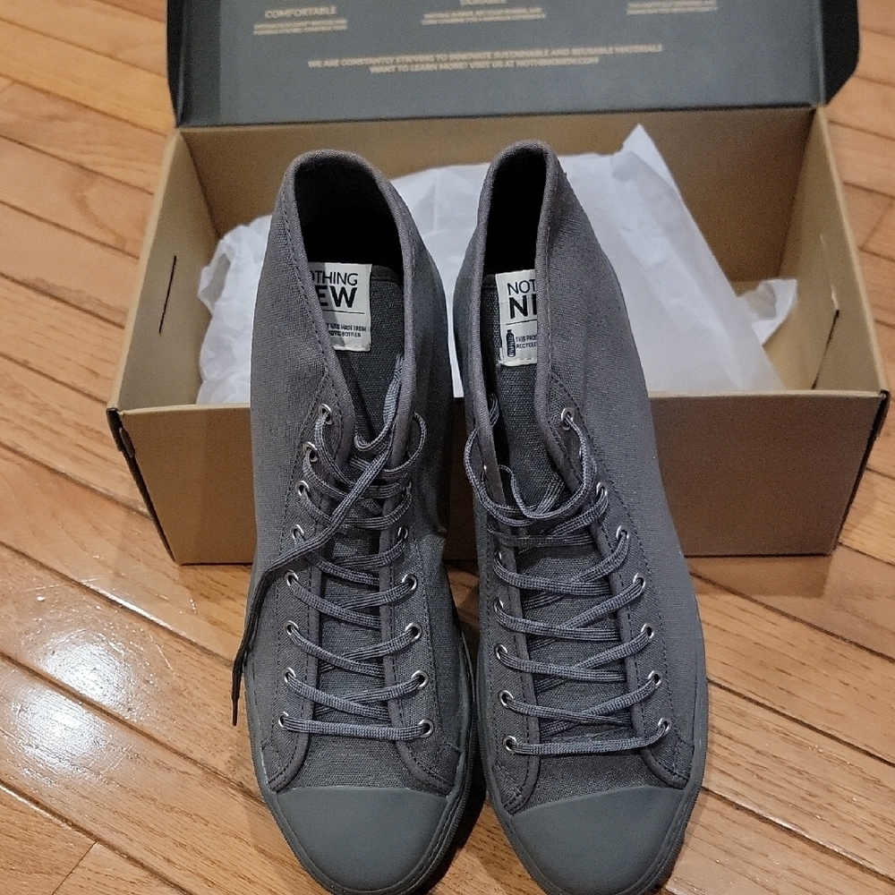 NWT Nothing New Grey Hightops Size 12